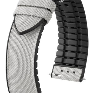 Часовникова каишка Hirsch Arne сива/сребриста 18 мм