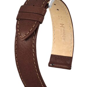 Hirsch Forest Watch Strap, Кафяв, Бързо Освобождаване, 22 мм Креп, 20 мм Защек, Дължина 120/80 мм, Размер L, Ref. 17920210-2-22