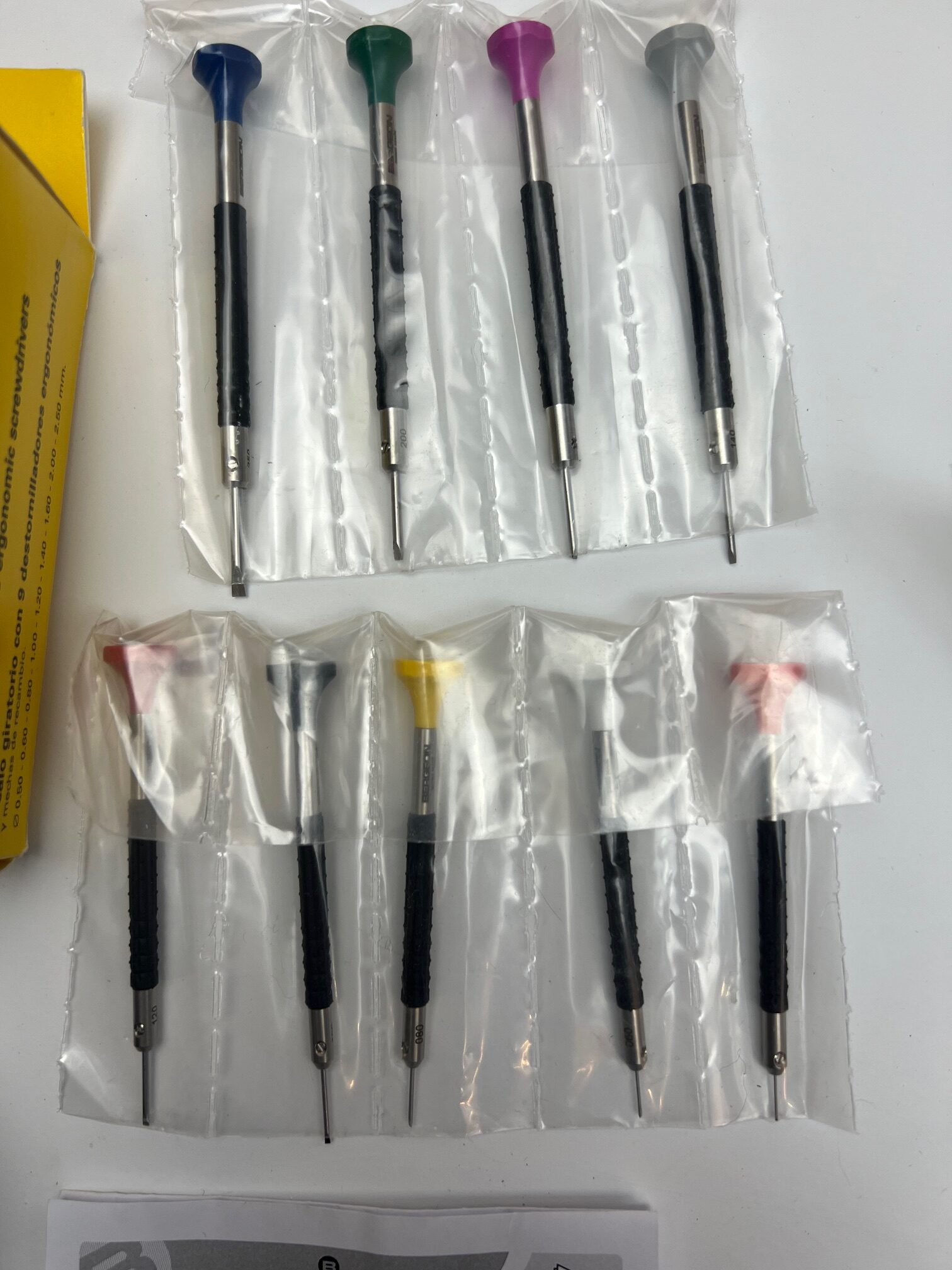 Комплект ергономични отвертки Bergeon 6899-S09, въртяща се основа, отворена опаковка, продава се в състоянието, в което е, вижте снимките - Image 5