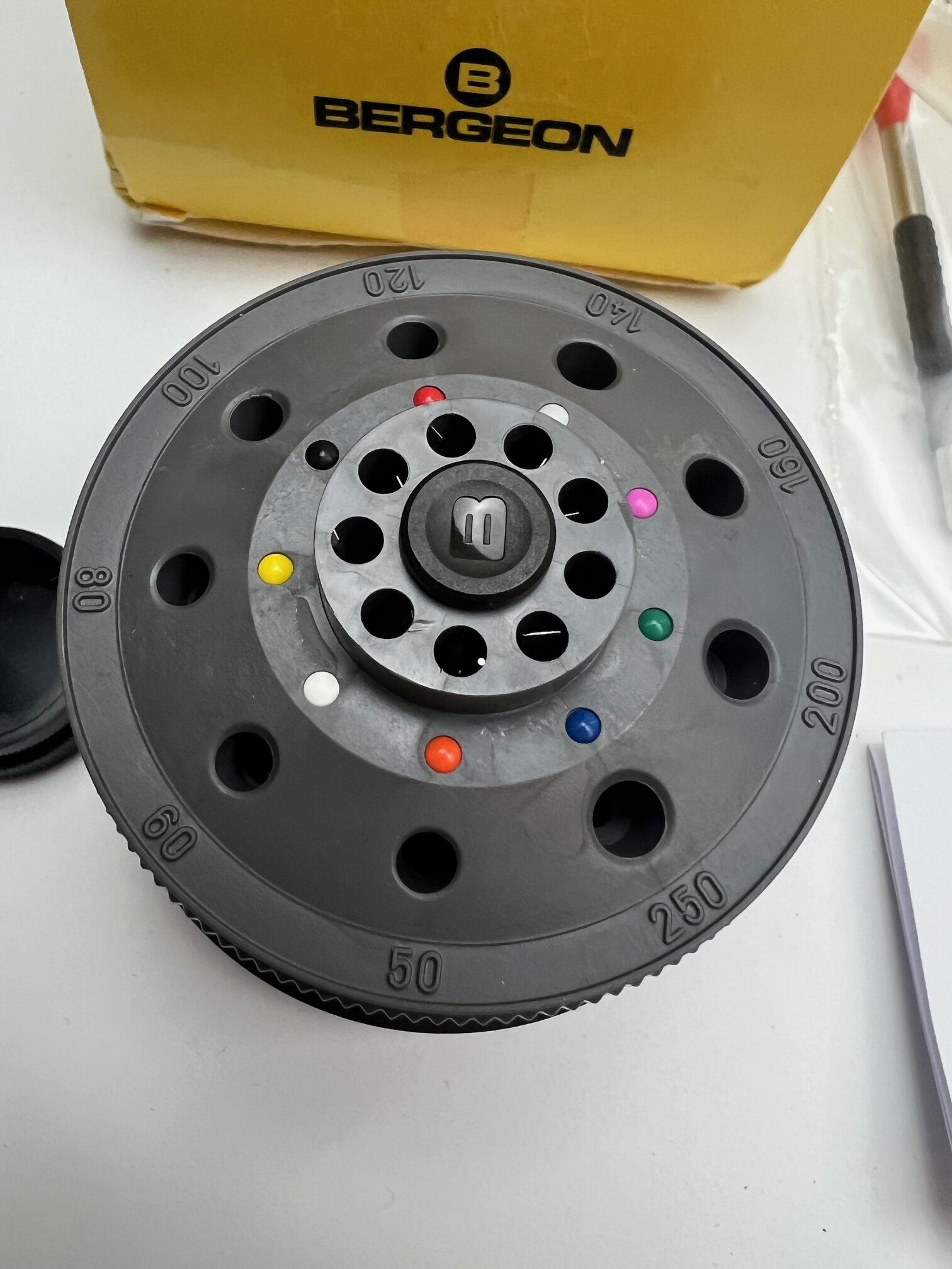 Комплект ергономични отвертки Bergeon 6899-S09, въртяща се основа, отворена опаковка, продава се в състоянието, в което е, вижте снимките - Image 4