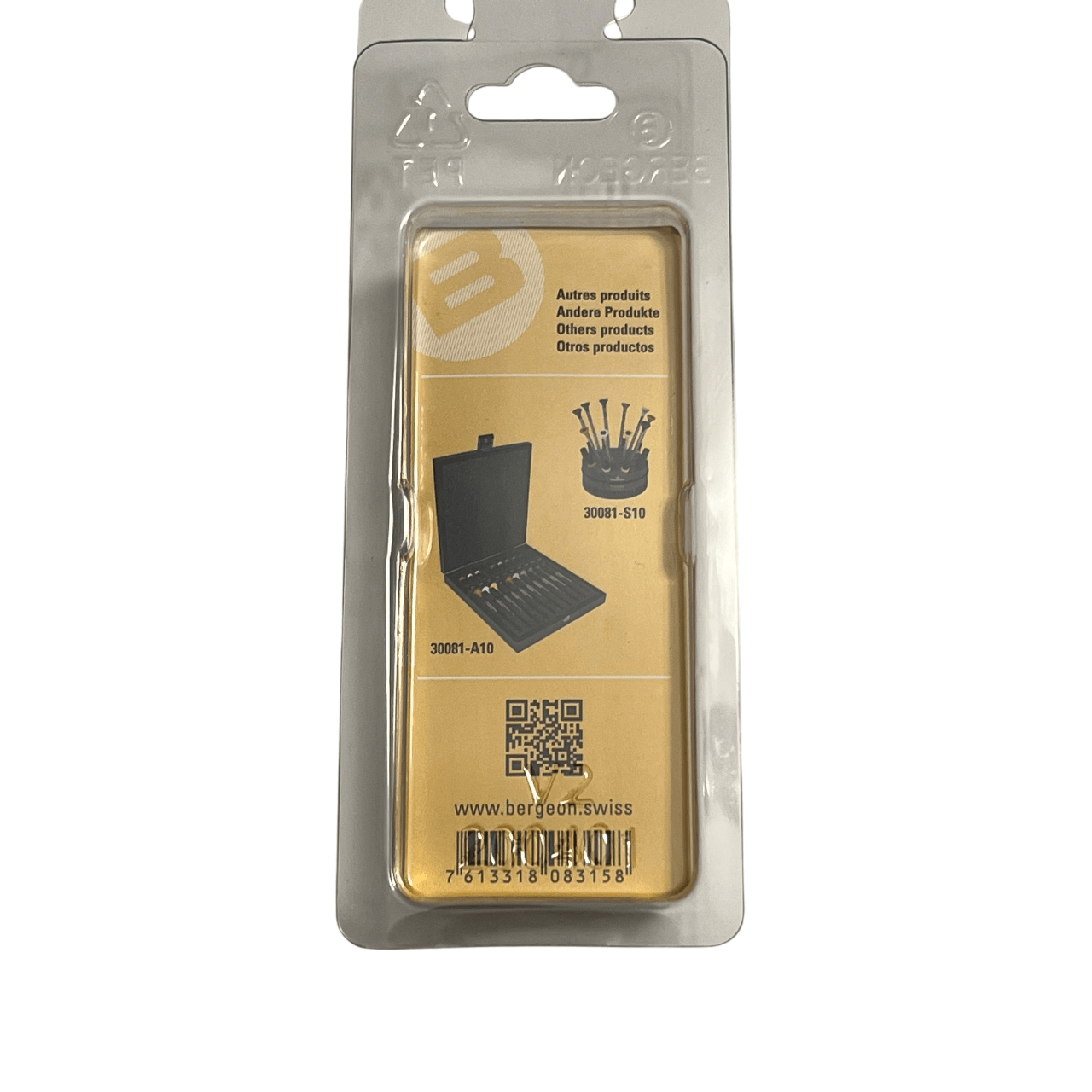 Bergeon 30080-01 Watchmaker Screwdriver 0.50mm Хромирано покритие Швейцарски прецизен инструмент (Оранжев) - Image 5