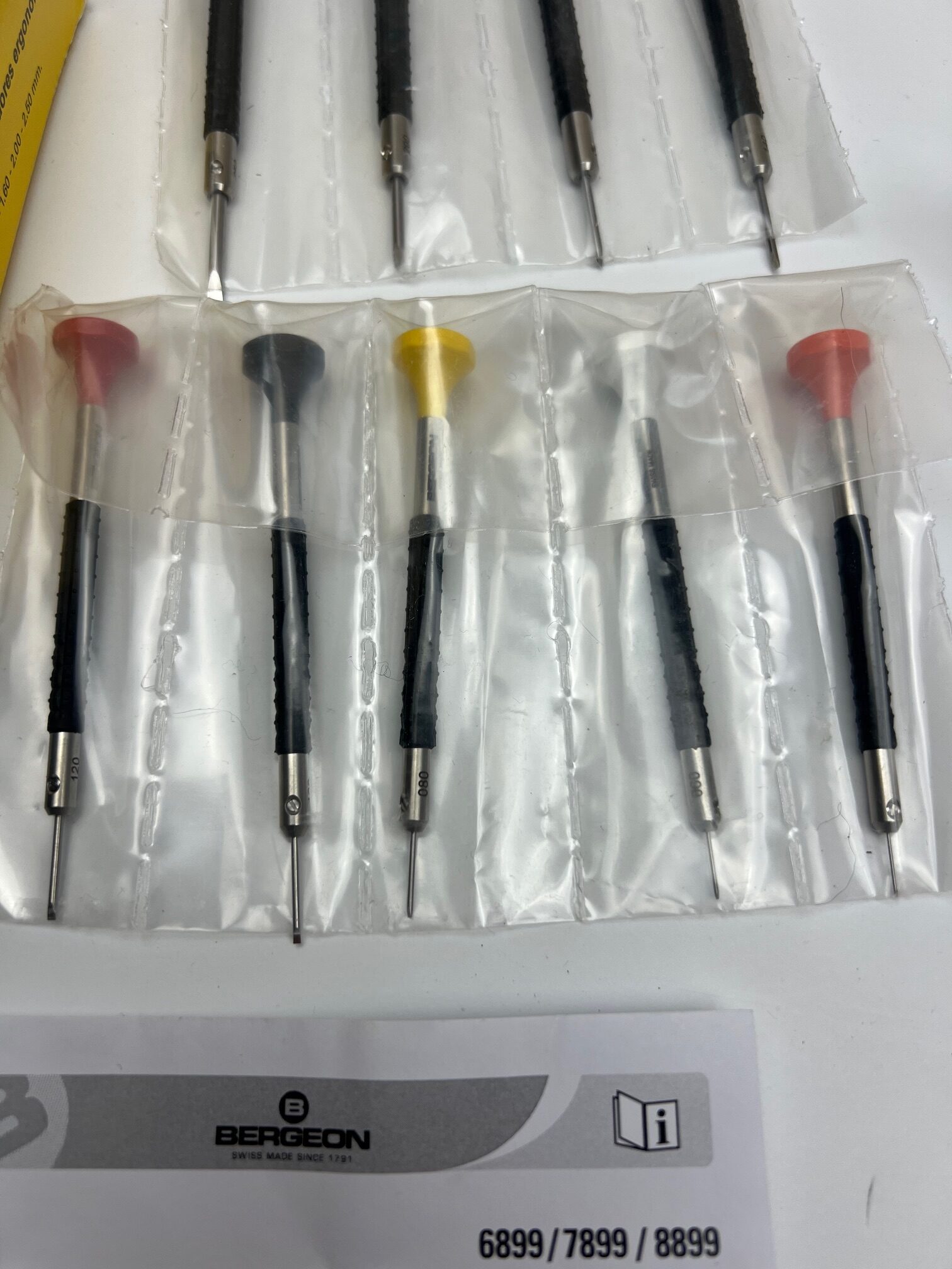 Комплект ергономични отвертки Bergeon 6899-S09, въртяща се основа, отворена опаковка, продава се в състоянието, в което е, вижте снимките - Image 6