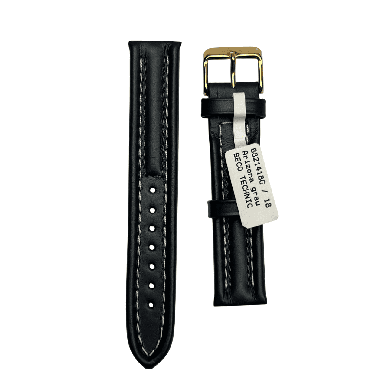 Спортна каишка за часовник Arizona 18 мм, сива, водоустойчива - Image 7