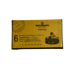 Комплект всмукателни глави Bergeon, Мек Адипрен, За инструмент 5700, 6 броя