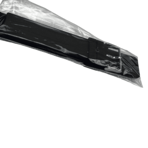 XL силиконова каишка Boley, Черна, 22 мм, Удължена версия