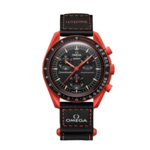 Мъжки хронограф часовник Swatch Omega Mission on Earth Lava 2024