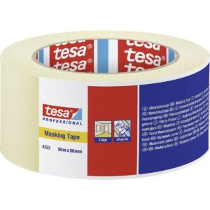 Теса 4323 Лепяща лента, Tesakrepp Standard, Бежова, 50 мм x 50 м
