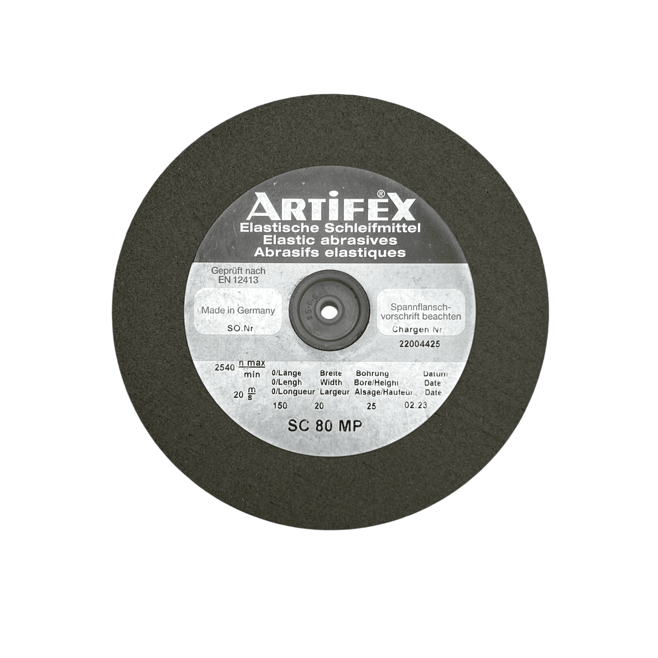 Еластичен абразивен шлифовъчен диск Artifex SC 80 MP, 150 x 20 x 25 мм - Image 4