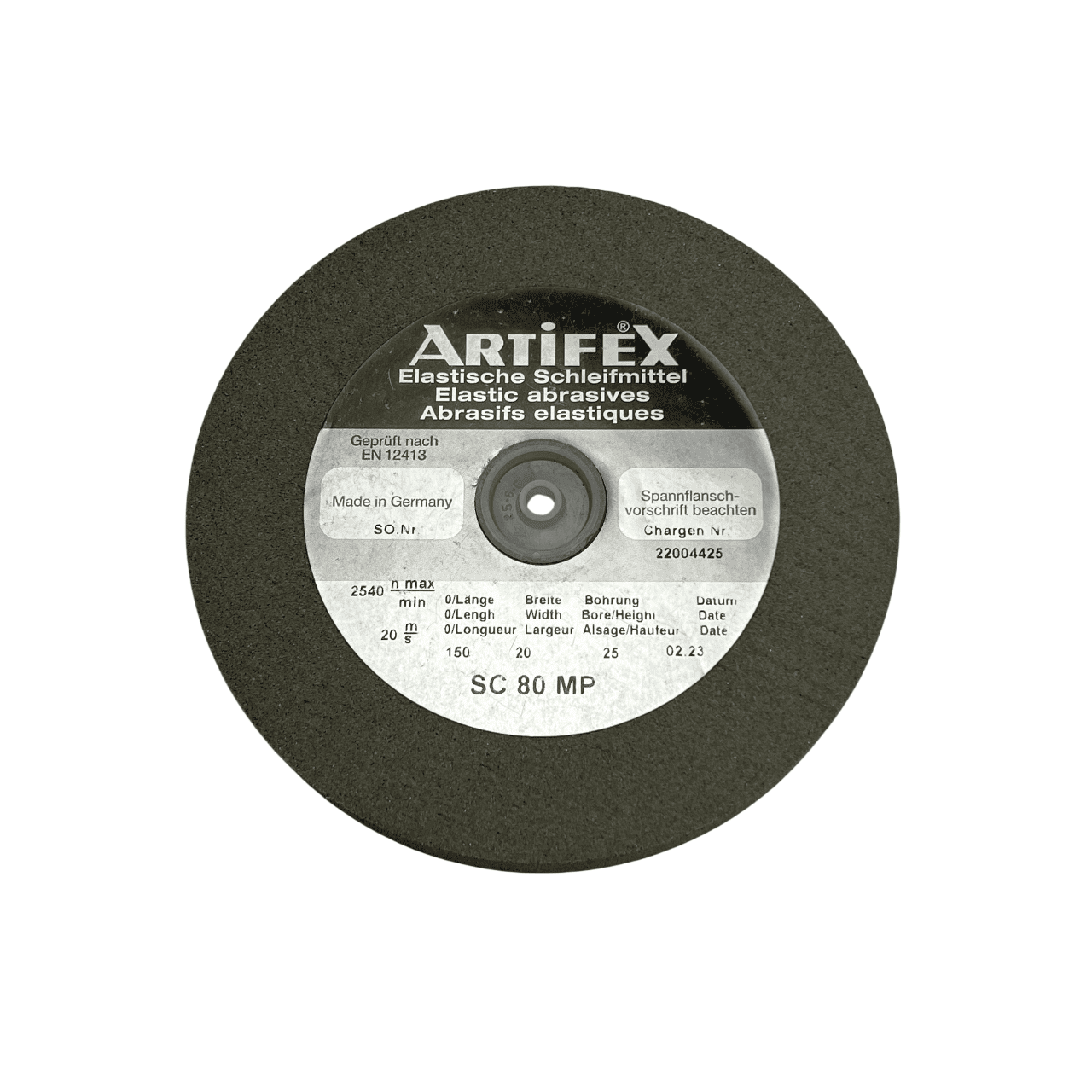 Еластичен абразивен шлифовъчен диск Artifex SC 80 MP, 150 x 20 x 25 мм