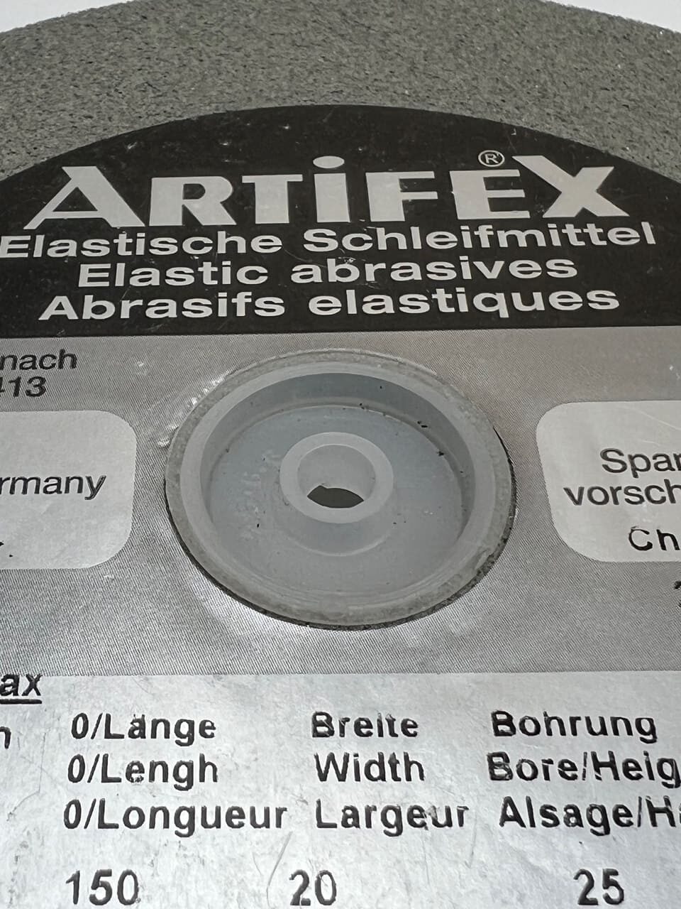 Еластичен абразивен шлифовъчен диск Artifex SC 80 MP, 150 x 20 x 25 мм - Image 10