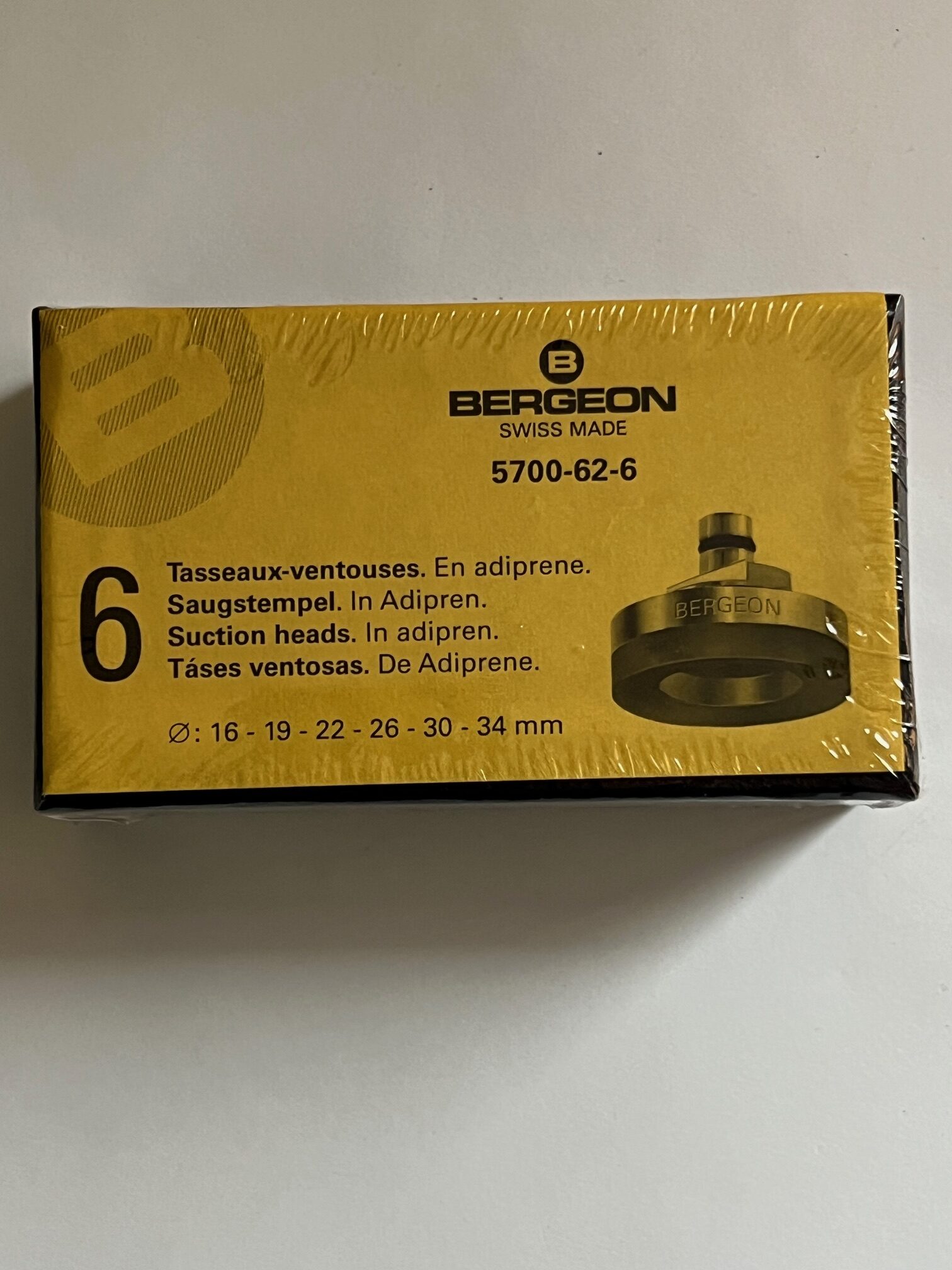 Комплект 5700-62-6, вакуумни глави Bergeon, 6 части, с мек адипрен - Image 2