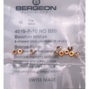 Бронзови втулки за часовници Bergeon 4019-P-10 No B50, 10 бр.