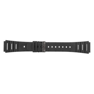 Черна гумена каишка 20 мм за часовници Casio