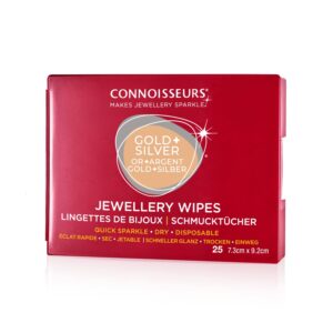 Кърпички за бижута Connoisseurs 25 бр. - Сухи кърпи за почистване на злато и сребро