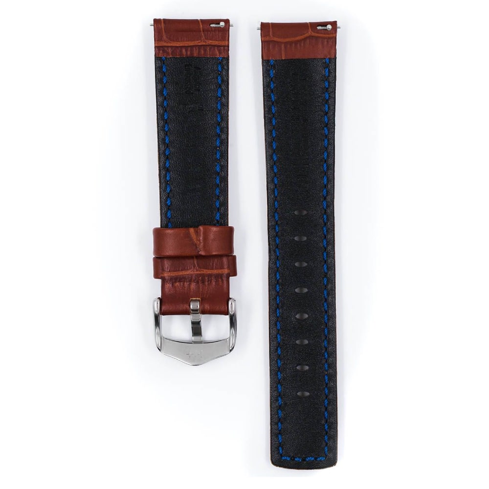 Кожена каишка за часовник Hirsch Grand Duke L, златисто кафява, 20 мм - Image 2