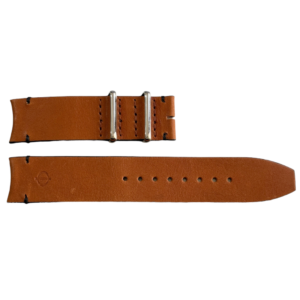 Кафява кожена каишка 21 мм за часовници Baume & Mercier