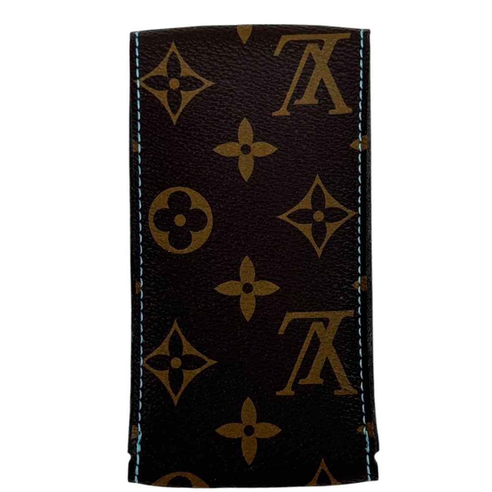 Кожен калъф за часовник Louis Vuitton с синя нишка - Image 4