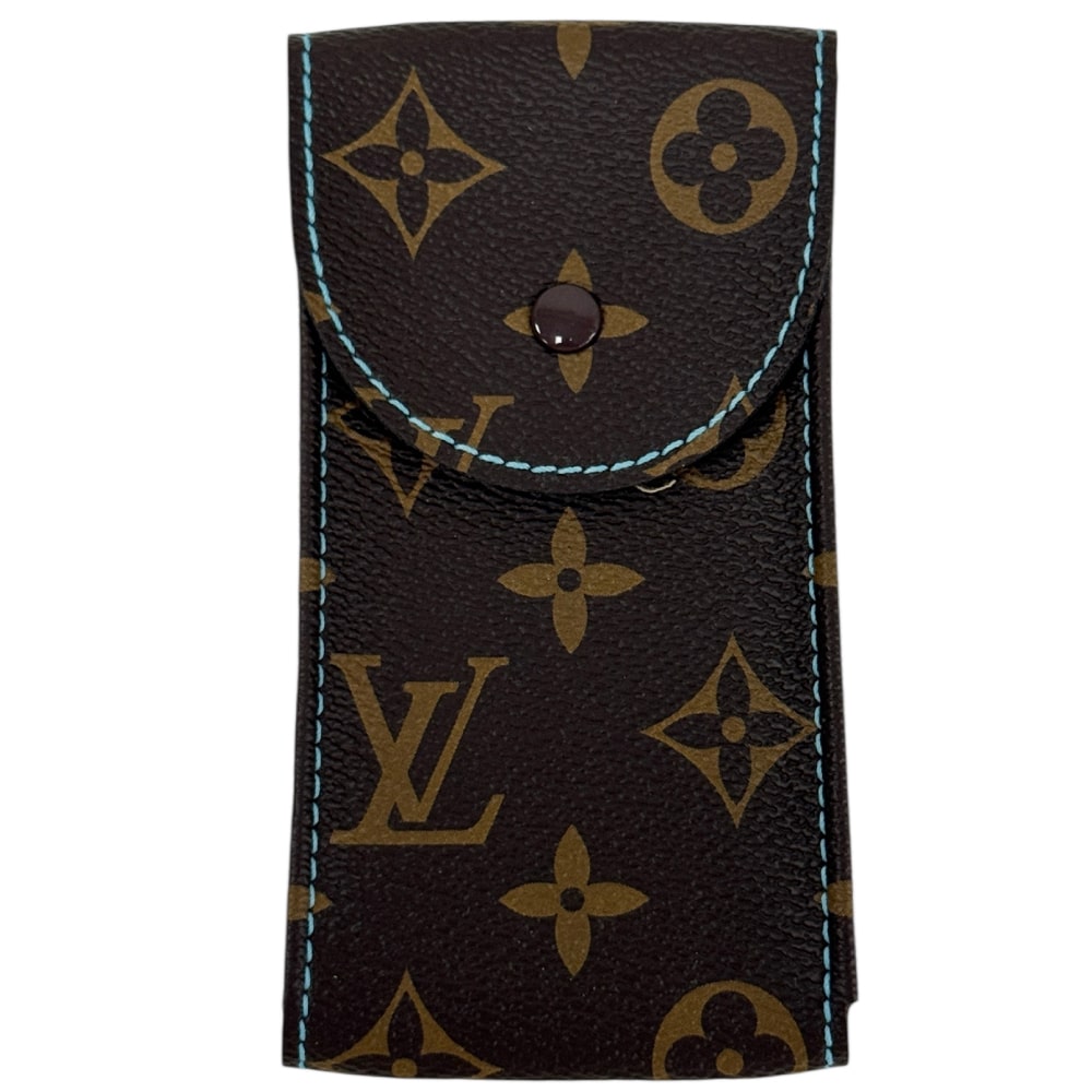 Кожен калъф за часовник Louis Vuitton с синя нишка - Image 5