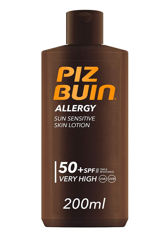 Piz Buin Allergy Лосион за чувствителна кожа на слънце SPF 50+, 200 мл