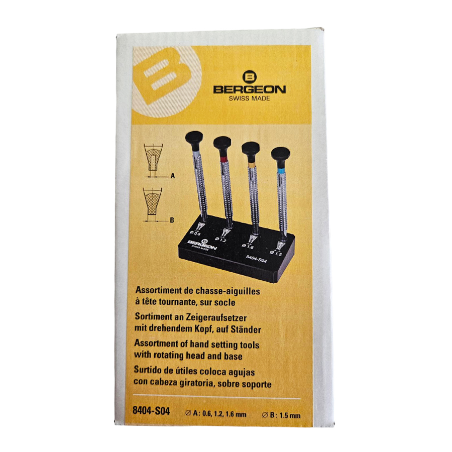 Комплект инструменти за поставяне на часовникови стрелки Bergeon 8404-S04 - Image 2