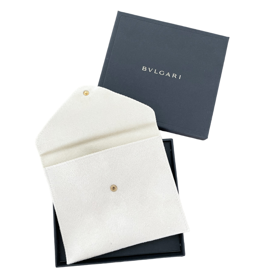 Картонена кутия за бижута с кожена каишка Bvlgari - Image 2
