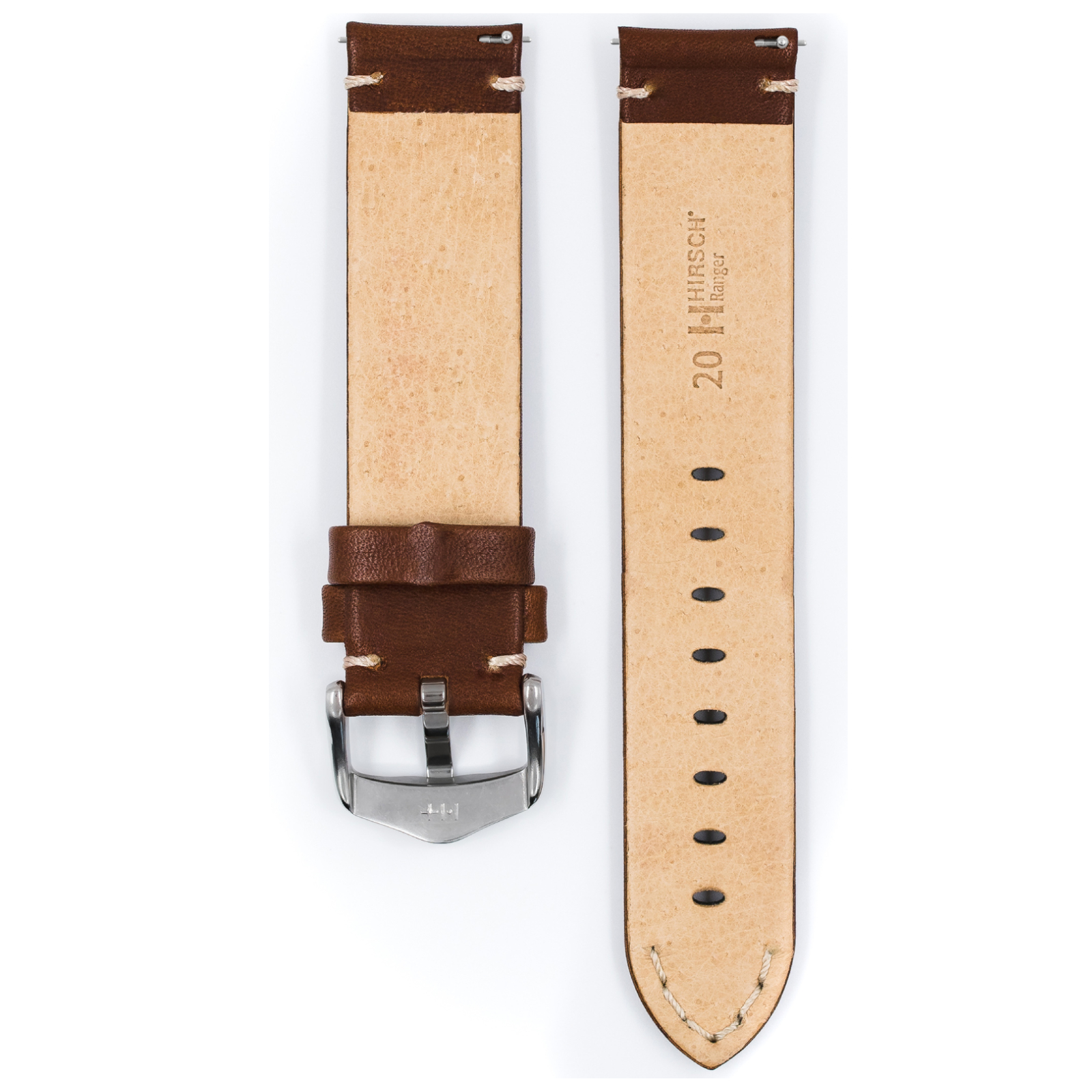Кожена каишка за часовник Hirsch Ranger 18 мм, размер L - Image 2