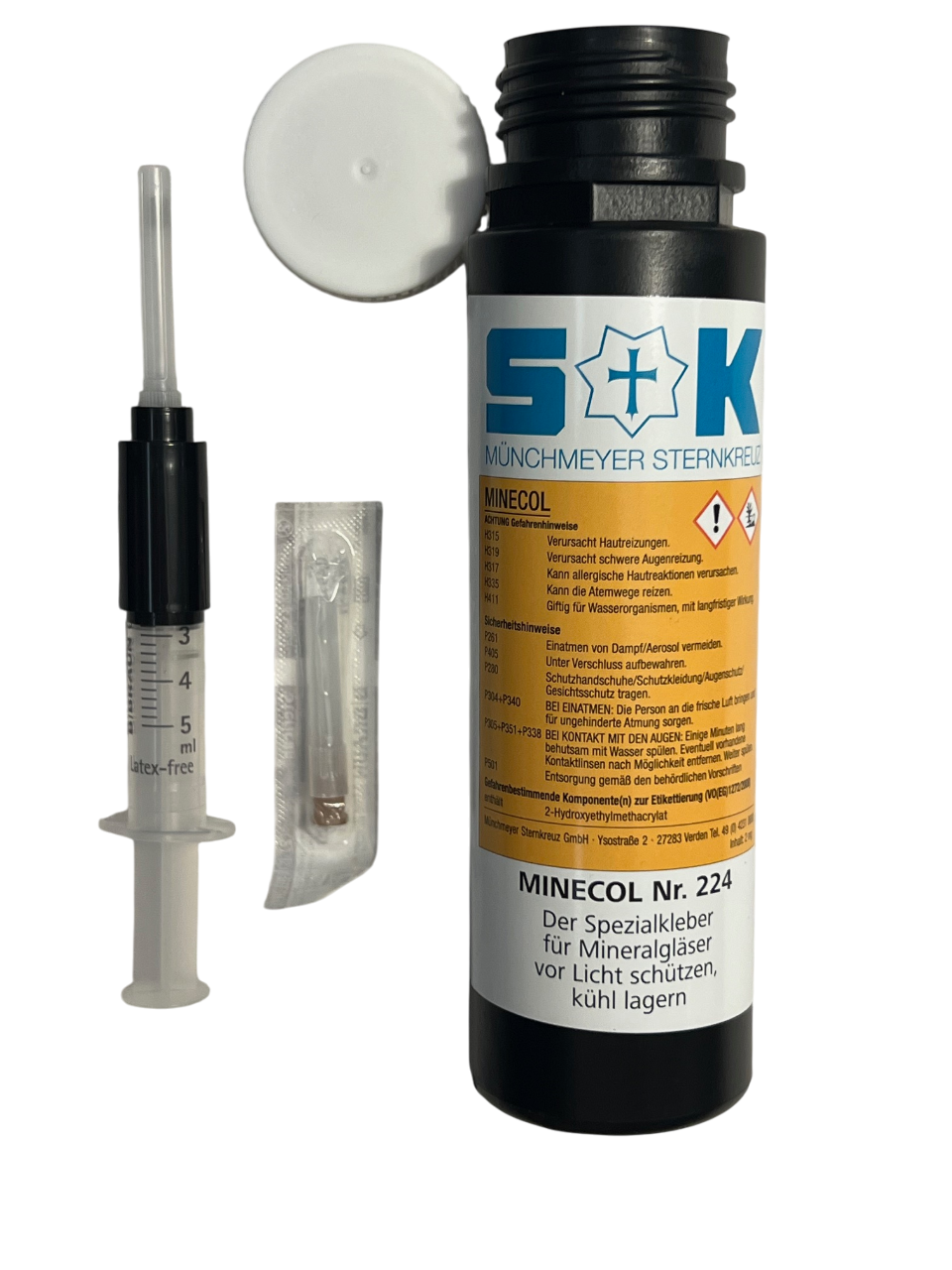 UV лепило Minecol за минерални кристали 2ml
