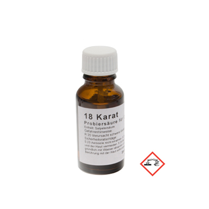 Тестова киселина за злато 18k 750 20ml Boley