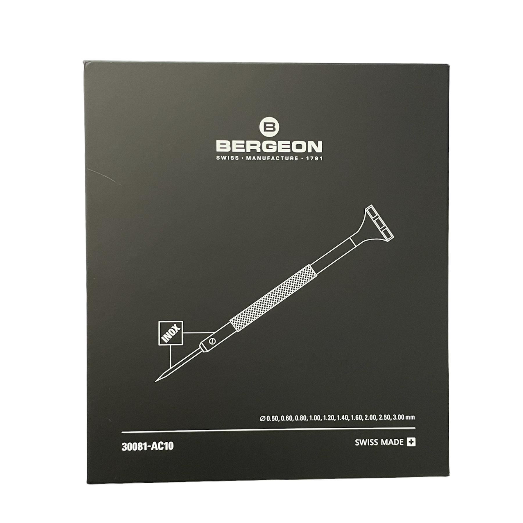 Комплект от 10 часовникарски отвертки INOX Bergeon 30081-AC10 - Image 2