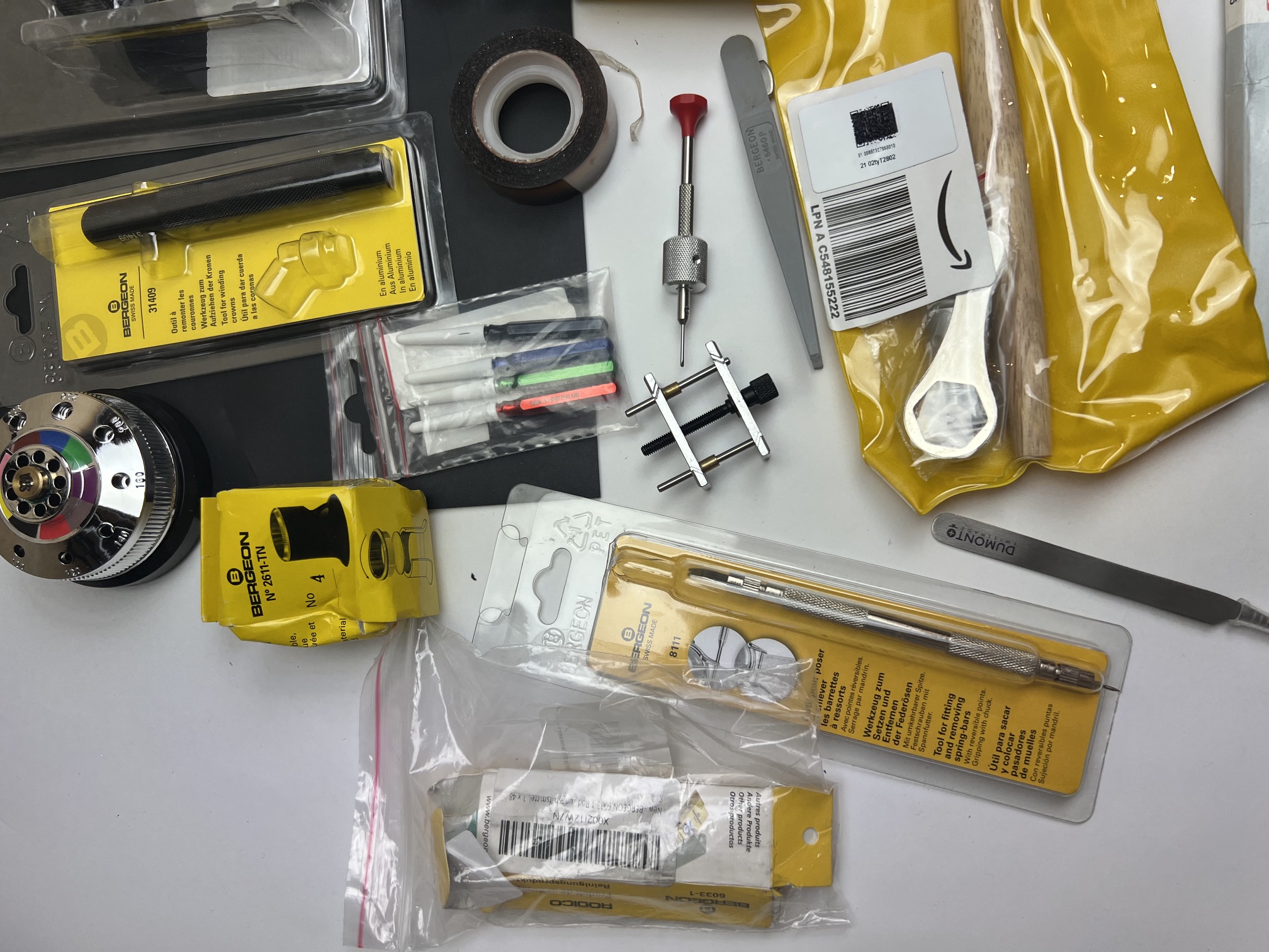 USED, ВРЪЩАНИЯ: Смесен комплект инструменти за часовникари, Bergeon, Horotec, Boley - Image 6