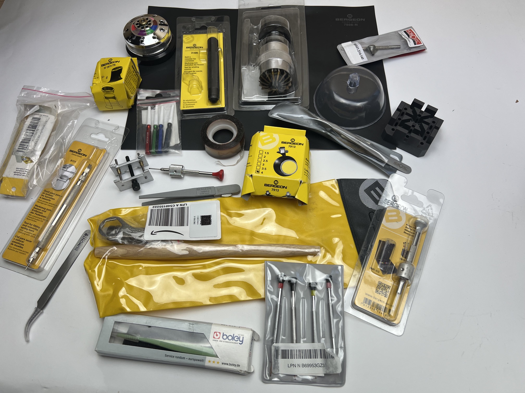 USED, ВРЪЩАНИЯ: Смесен комплект инструменти за часовникари, Bergeon, Horotec, Boley - Image 8