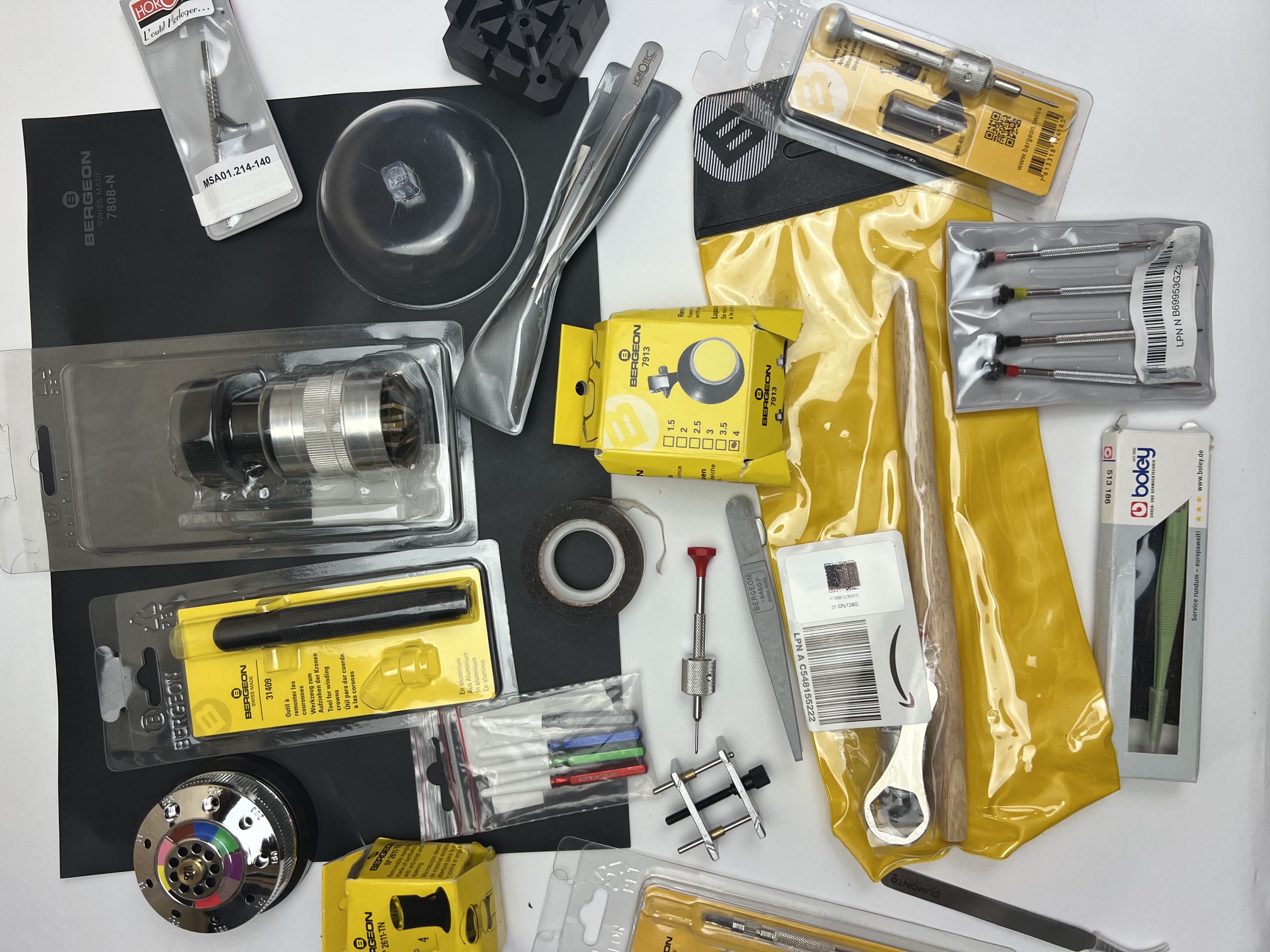 USED, ВРЪЩАНИЯ: Смесен комплект инструменти за часовникари, Bergeon, Horotec, Boley - Image 7