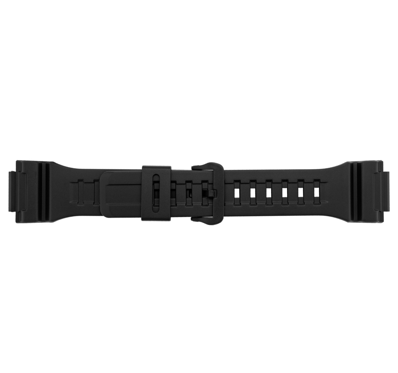 Черна гумена каишка за часовник Casio 21 мм
