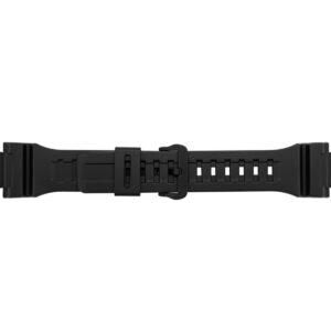 Черна гумена каишка за часовник Casio 21 мм