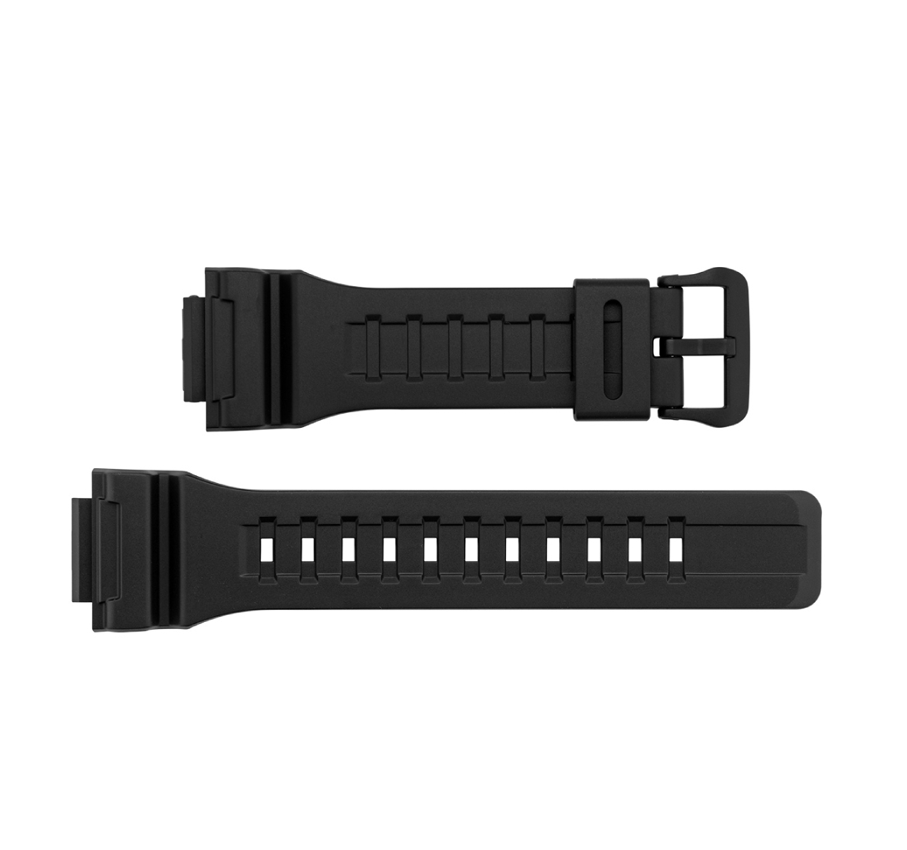 Черна гумена каишка за часовник Casio 21 мм - Image 2