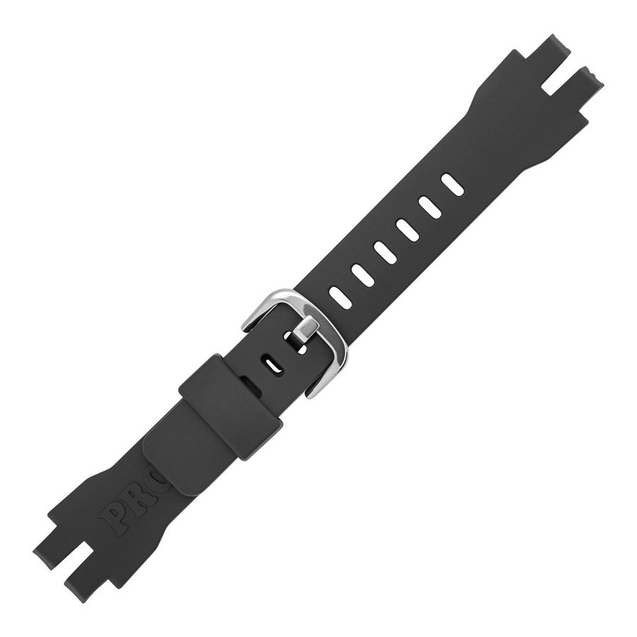 Силиконова каишка Casio в тъмен сив цвят 16 мм за PRG-330-1A - Image 2