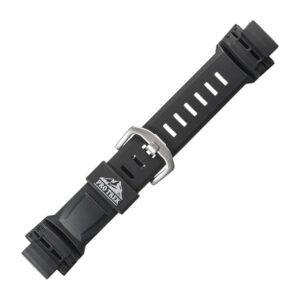 Черен пластмасов каишка за часовник Casio 10390035 за PRG-250, PRG-510, PRW-2500, PRW-5100, 18 мм