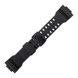 Черна пластмасова каишка за часовник Casio 10536683 за GA-700-1A и GA-700-1B, 16 мм