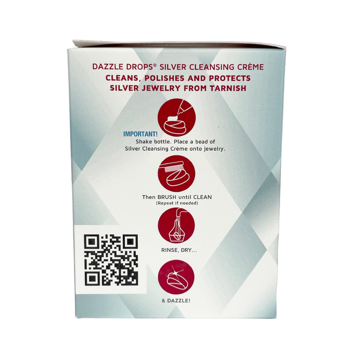 Конноисерс Dazzle Drops Сребърен почистващ крем с четка и кошничка 30 мл - Image 4