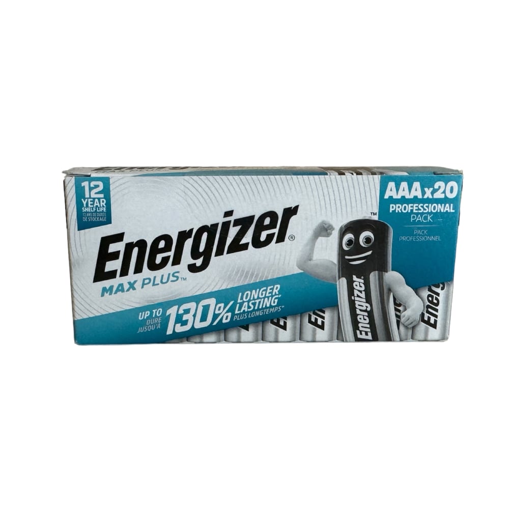 20-pack Energizer MaxPlus Литиеви батерии AAA-LR03 1.5V