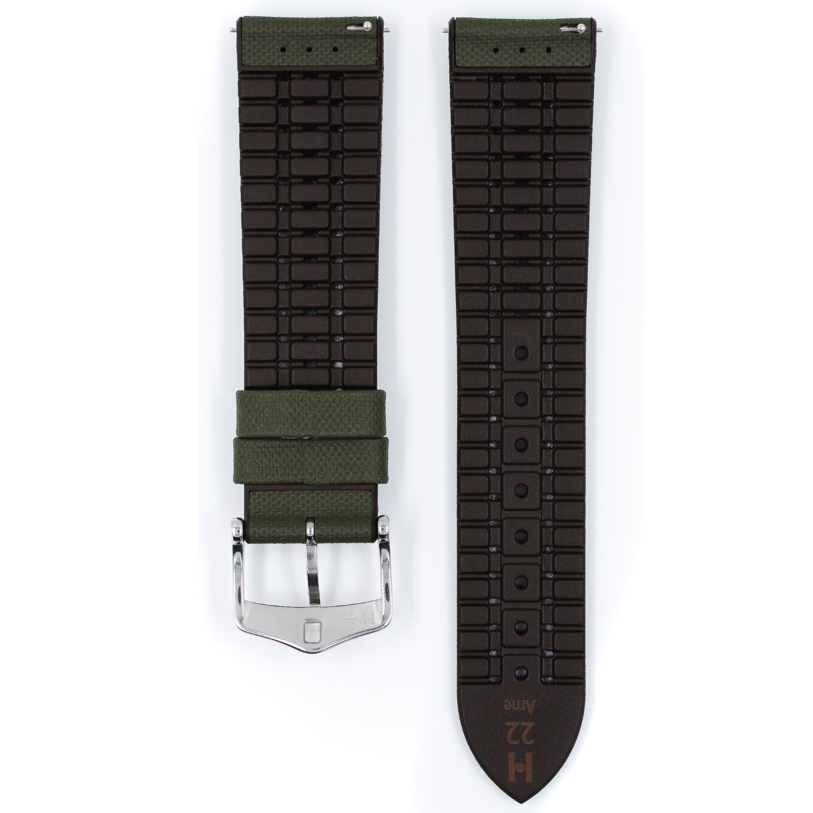 Зелен каишка за часовник Hirsch Arne L 20 мм - Image 2