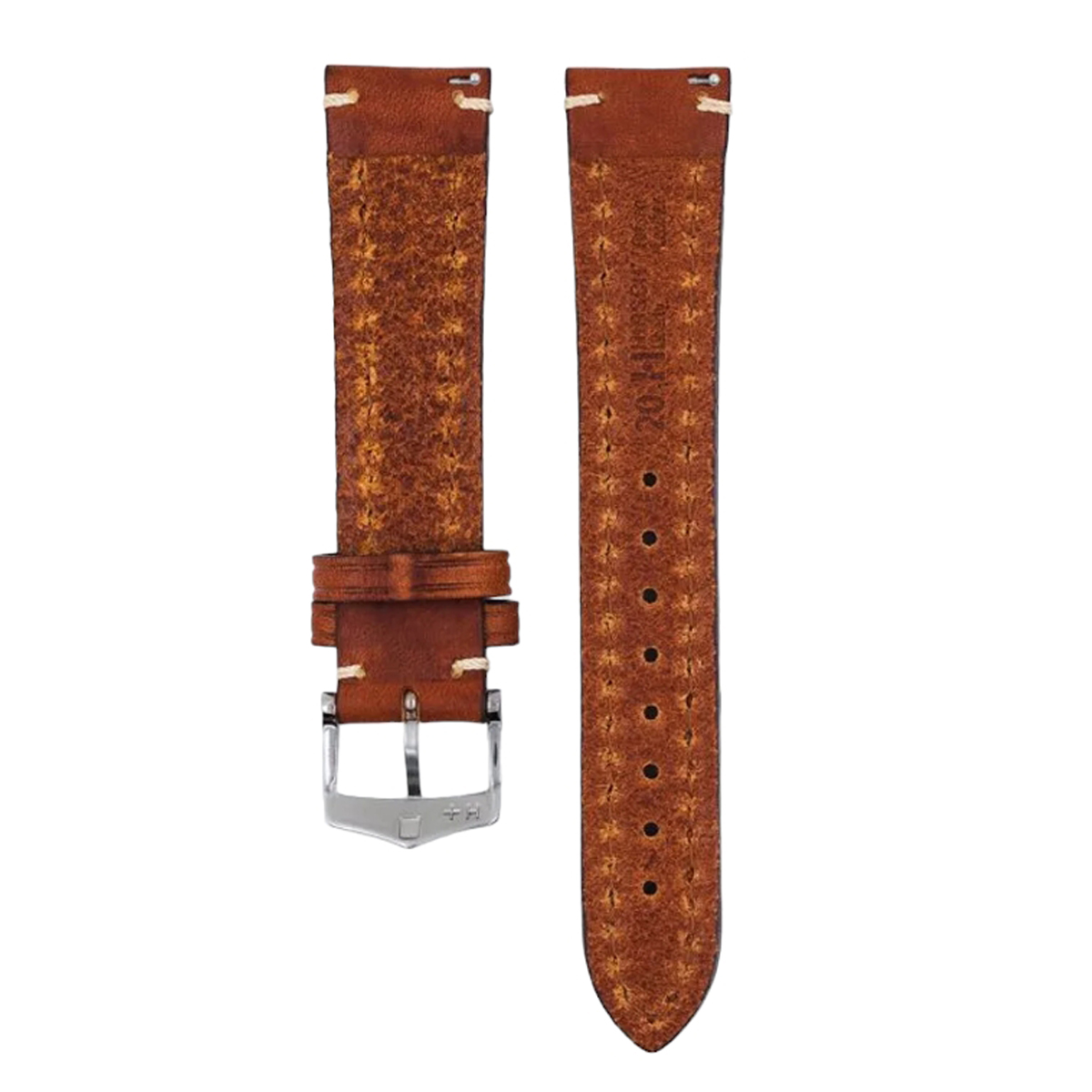 Часовникова каишка Hirsch Liberty Artisan L от кафява телешка кожа 24 мм - Image 2
