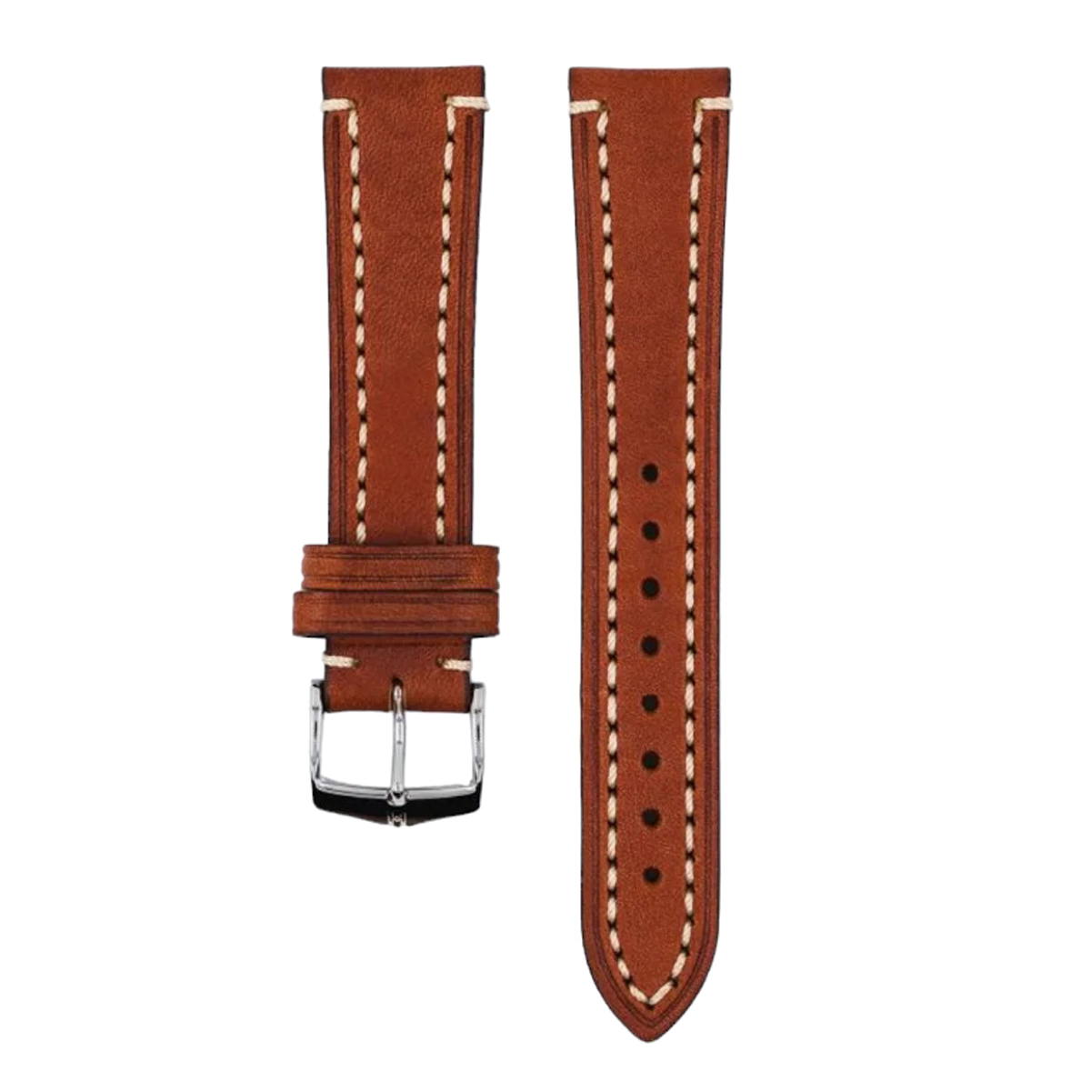 Часовникова каишка Hirsch Liberty Artisan L от кафява телешка кожа 24 мм - Image 3
