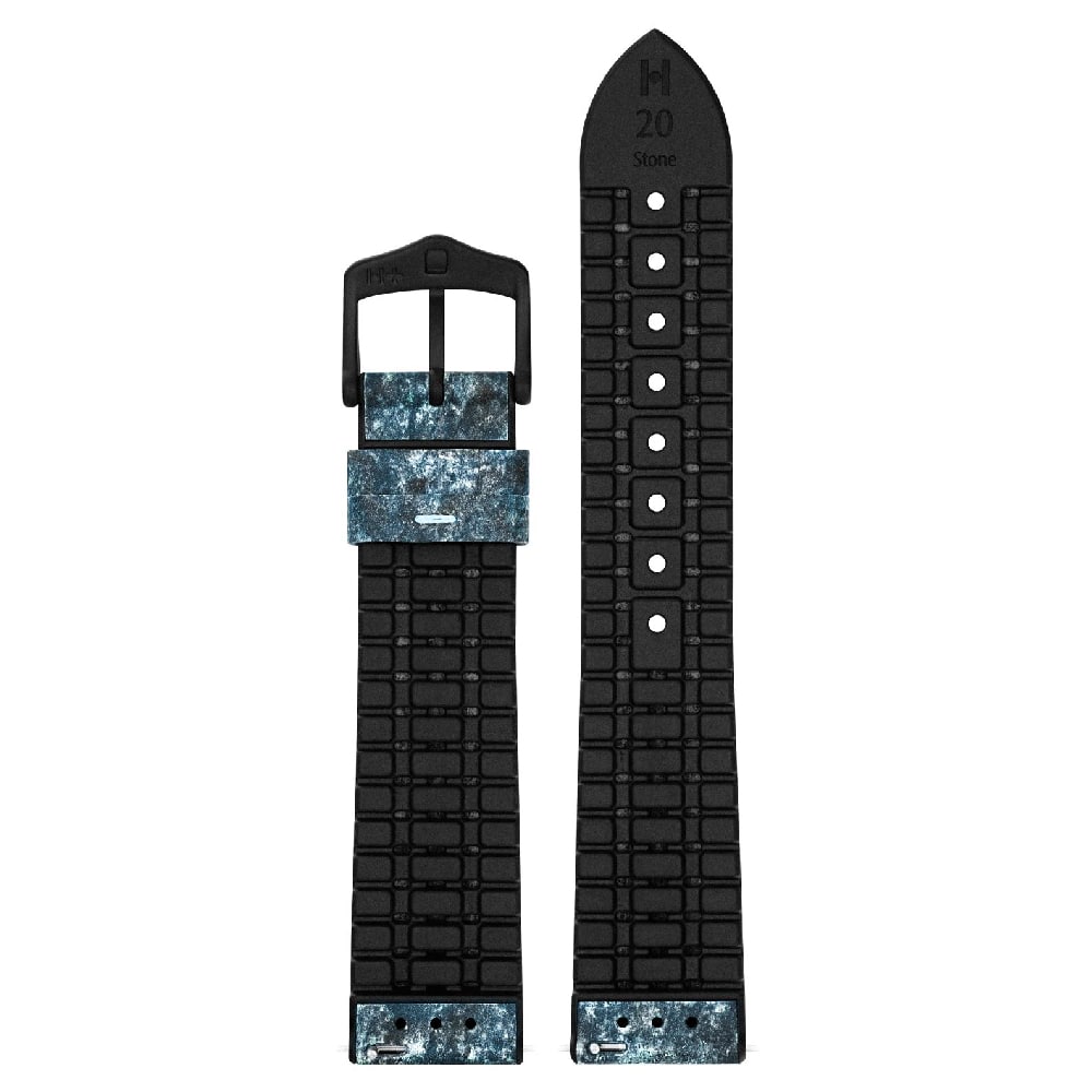 Кожена каишка за часовник Hirsch Stone L синя, 19 мм - Image 2