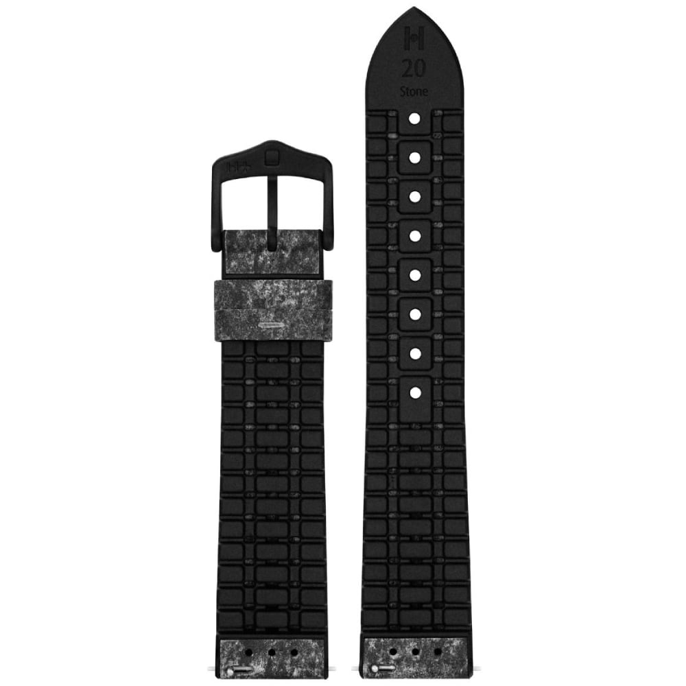 Кожена каишка за часовник Hirsch Stone L тъмносива, 21 мм - Image 2