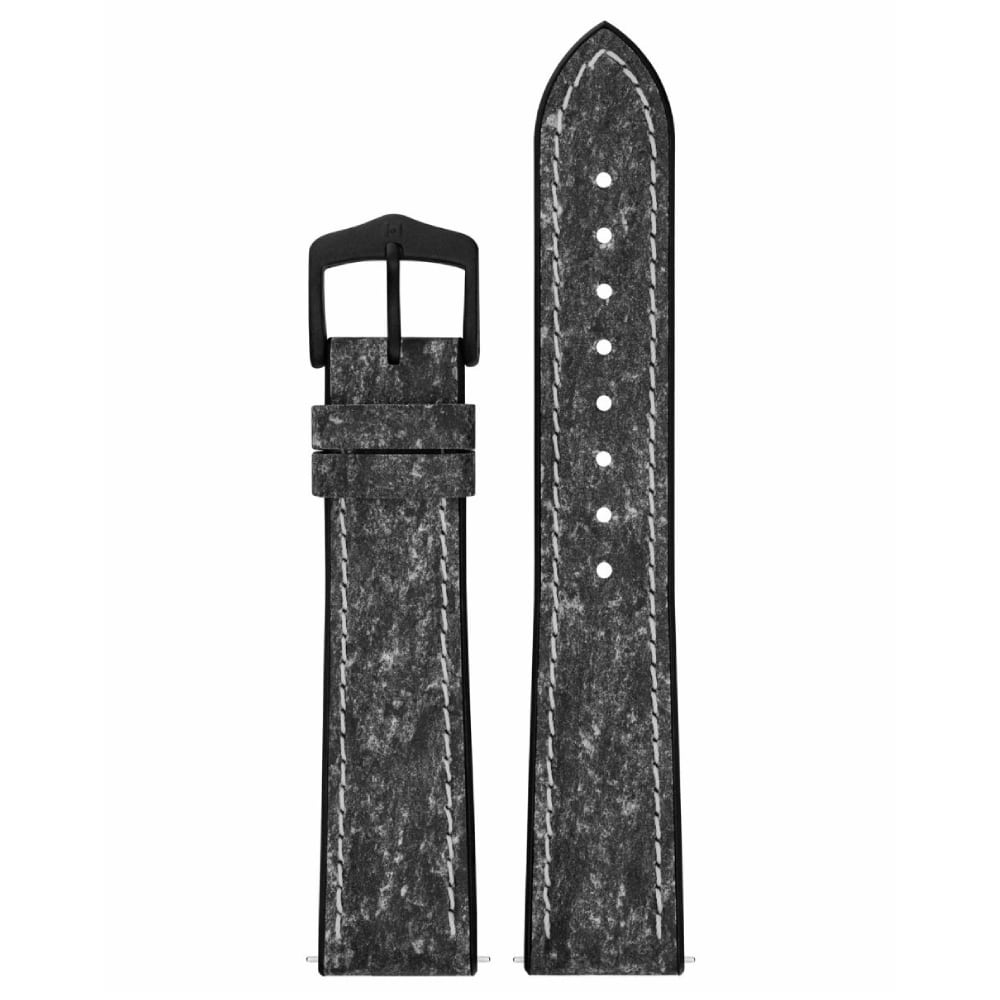 Кожена каишка за часовник Hirsch Stone L тъмносива, 21 мм - Image 4