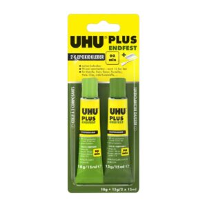 UHU Плюс Ендфест 300 Двухкомпонентно Епоксидно Лепило Прозрачно 2x15ml