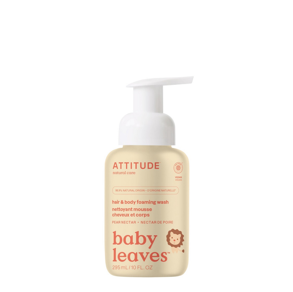 Baby Leaves - 2в1 Омекотяващ Шампоан и Душ Гел, Неktar от Персийски Кайсии, ATTITUDE