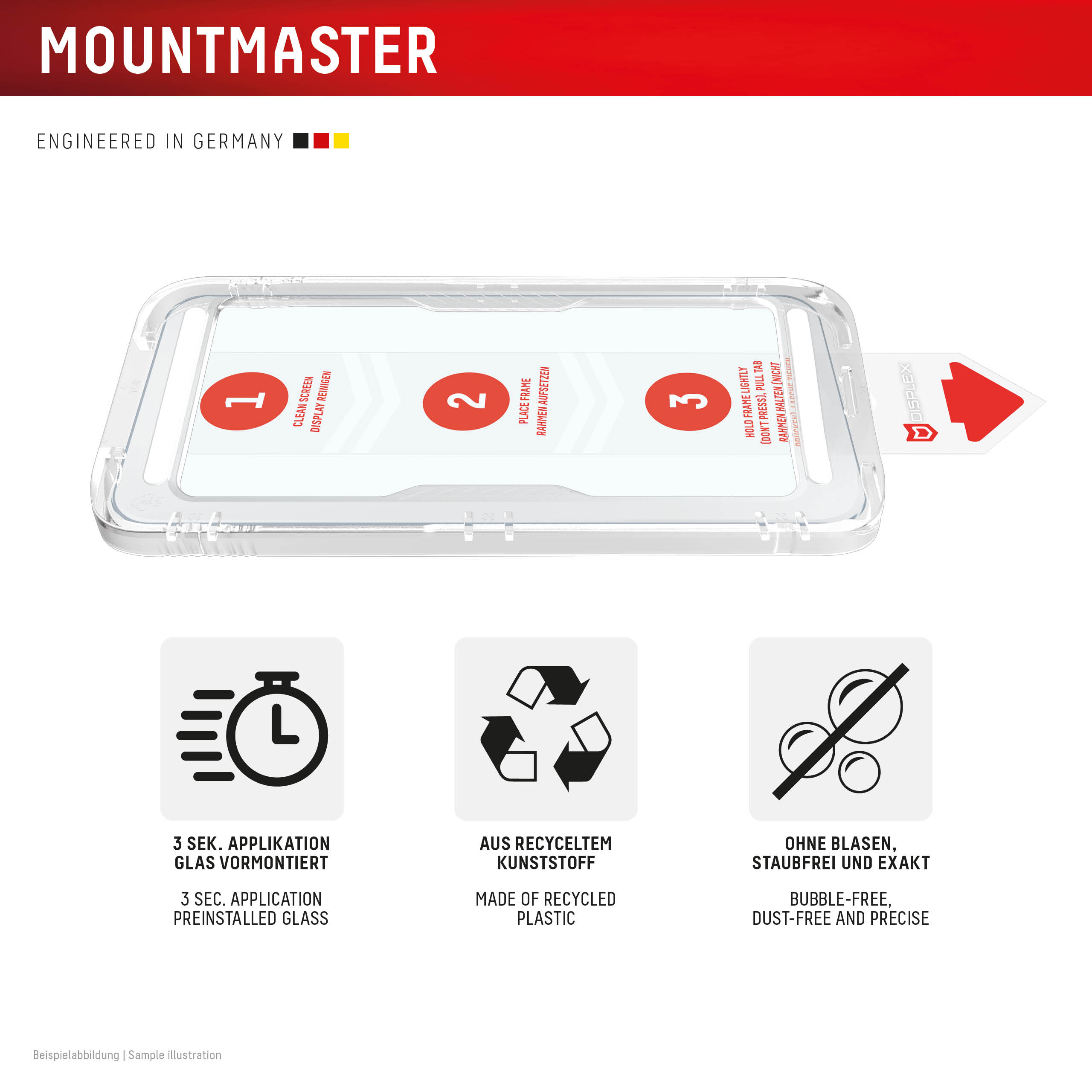 DISPLEX стъклен протектор и калъф за iPhone 17 Pro / 18 Pro MountMaster - Image 4