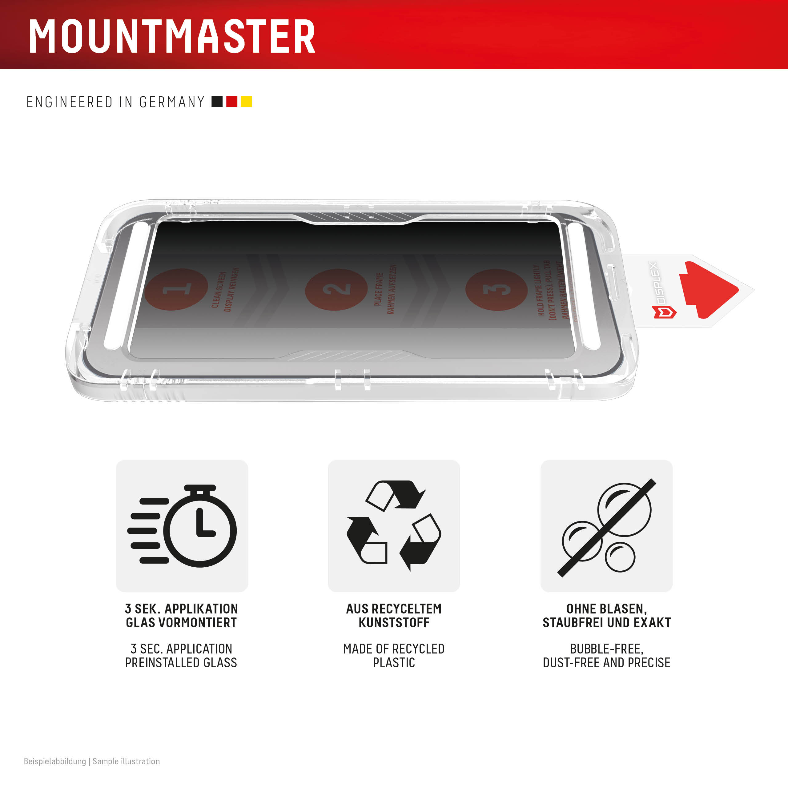 DISPLEX 10H защитно стъкло с поверителен филтър за Apple iPhone 18 Pro MountMaster - Image 4
